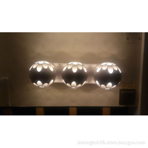 2017 Modern style project led wall light with 3 luxury ball lamps